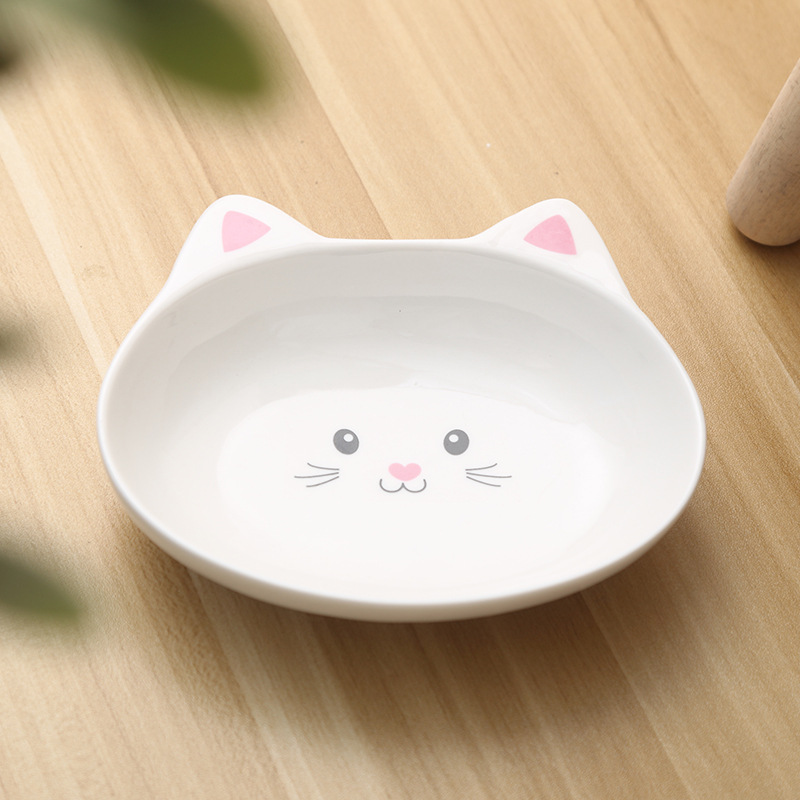 Cat Face Ceramic Bowl