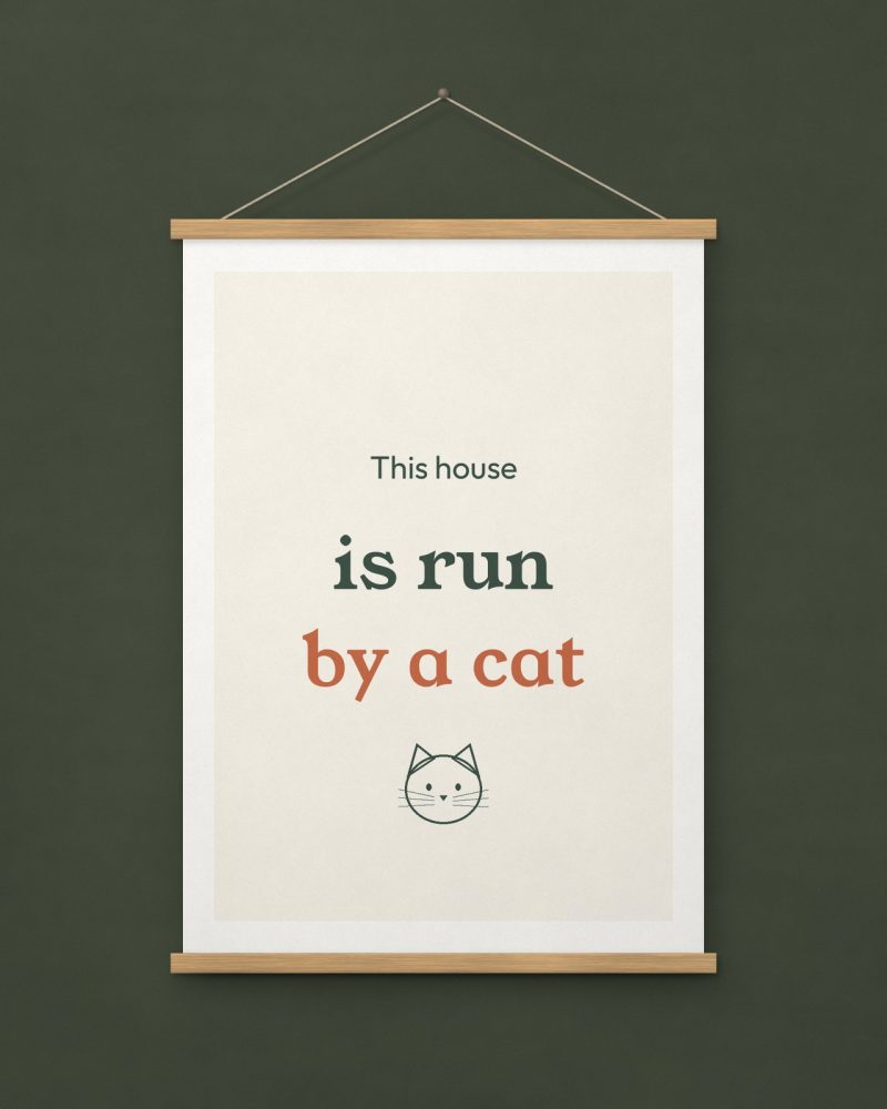 Cats Rule Print – A4