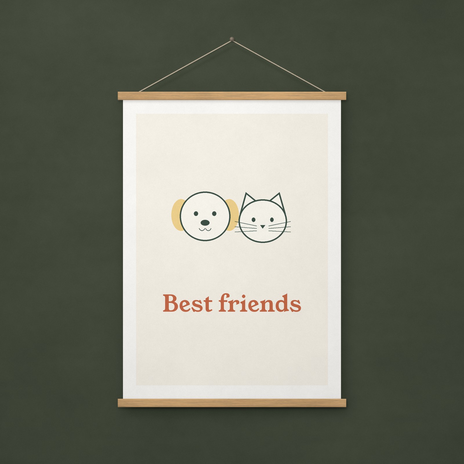 Best Friends Print – A4