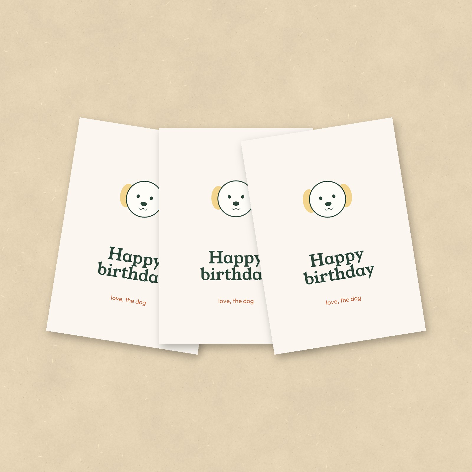 Birthday Cards from the Dog, Set of 10