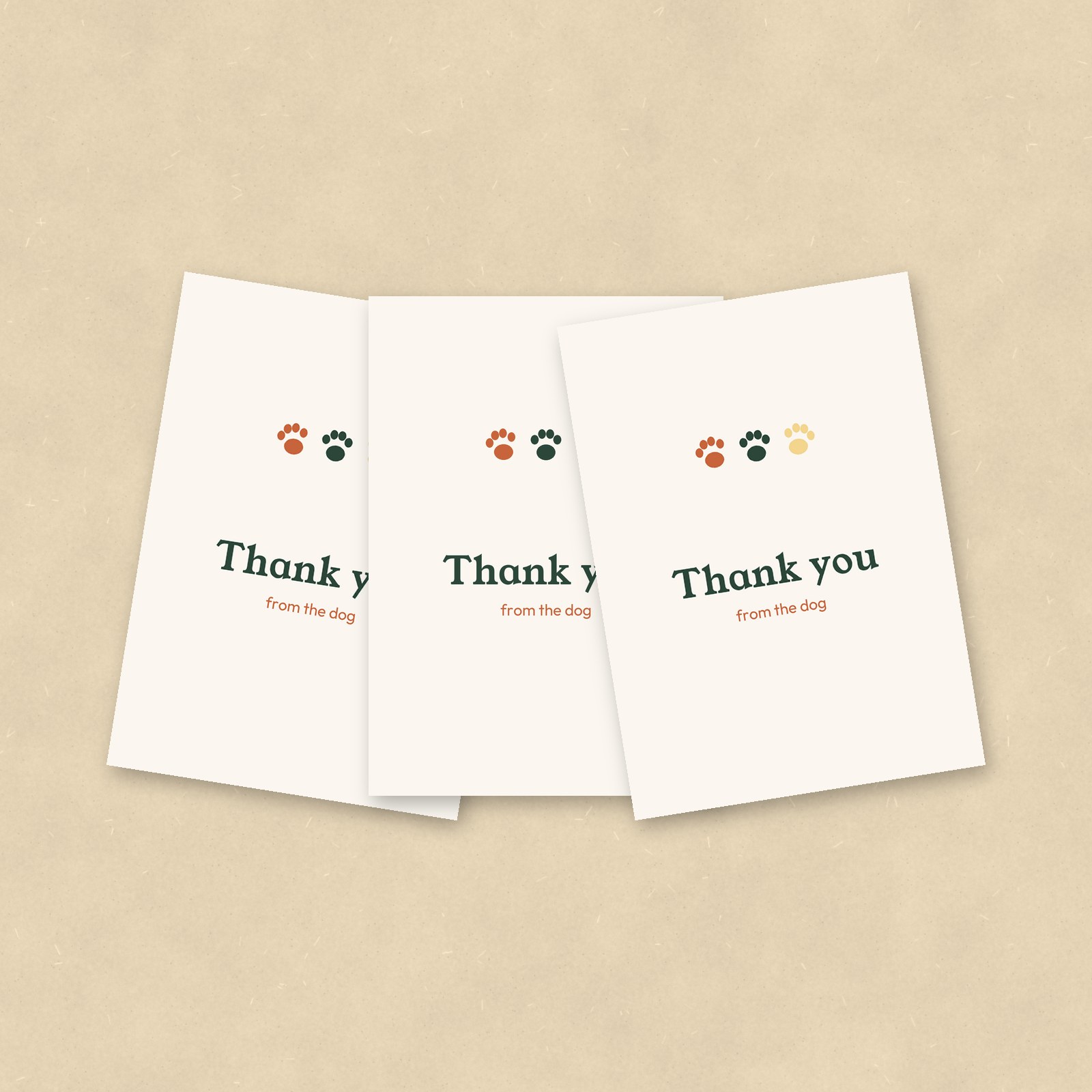 Thank You Cards from the Dog, Set of 10