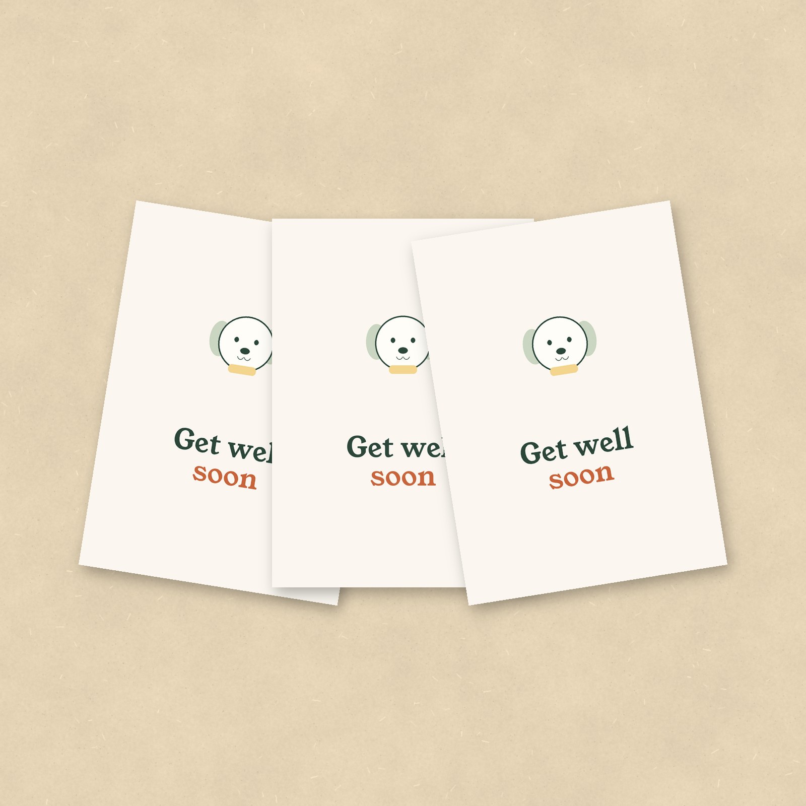 Get Well Soon Cards, Set of 10
