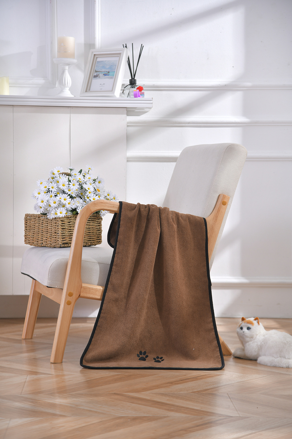 Paw Print Dog Towel