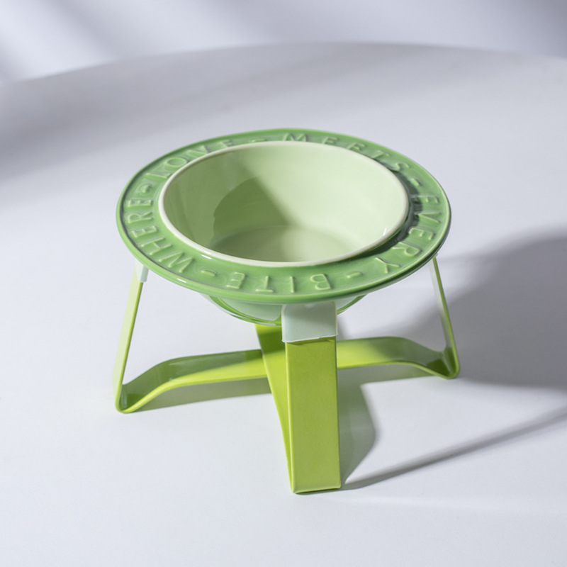 Raised Ceramic Bowl with Stand