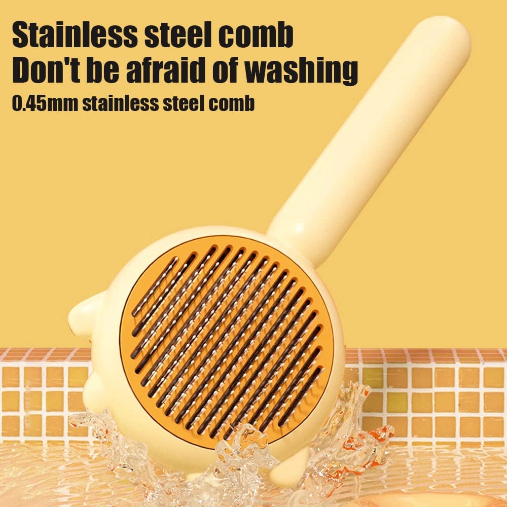 Self-Cleaning Slicker Brush