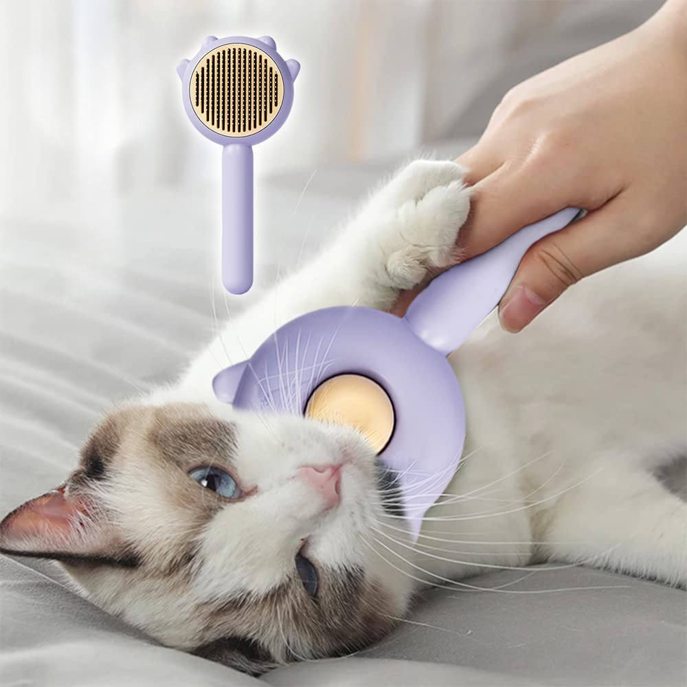 Self-Cleaning Slicker Brush